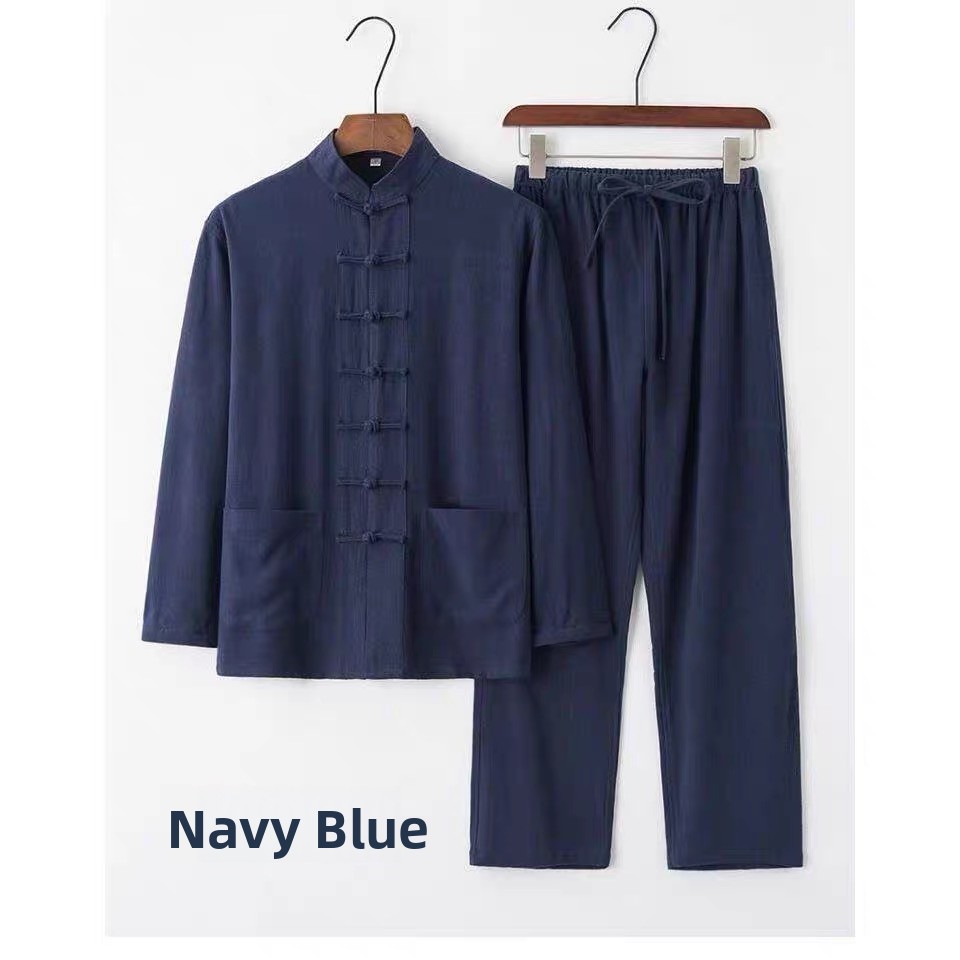 Mens Linen Shirt Long Sleeve - Nowa koszula z bawełny i lnu