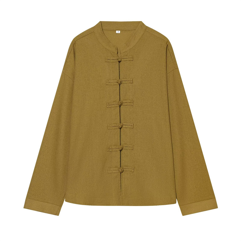 Mens Linen Shirt Long Sleeve - Koszula damska Guobioziy 2026, nowa kolekcja