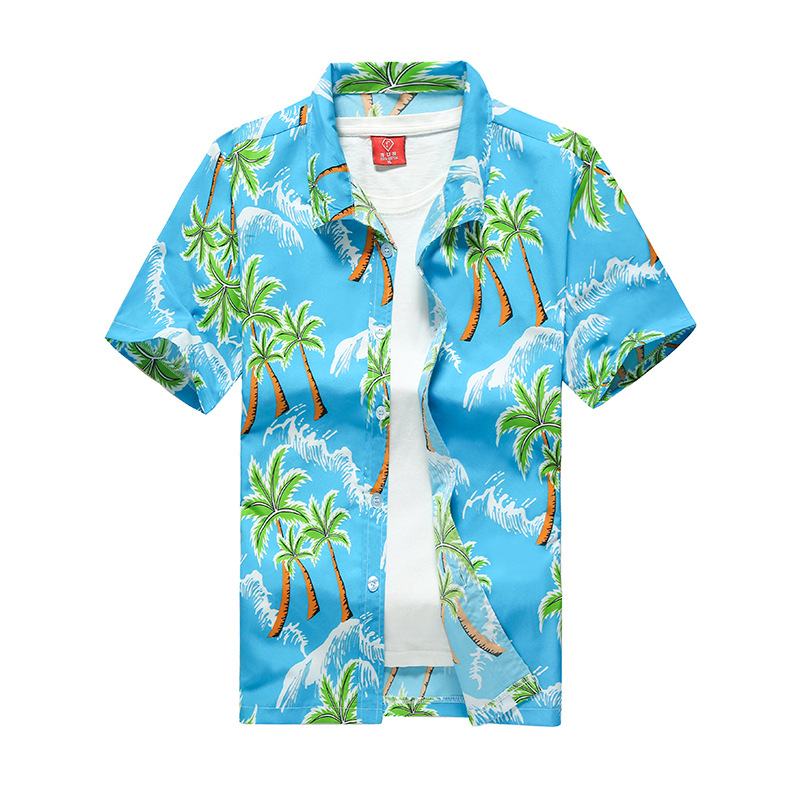 Letnie męskie hawajskie koszul – Vintage Hawaiian Floral Shirt recenzja i cena