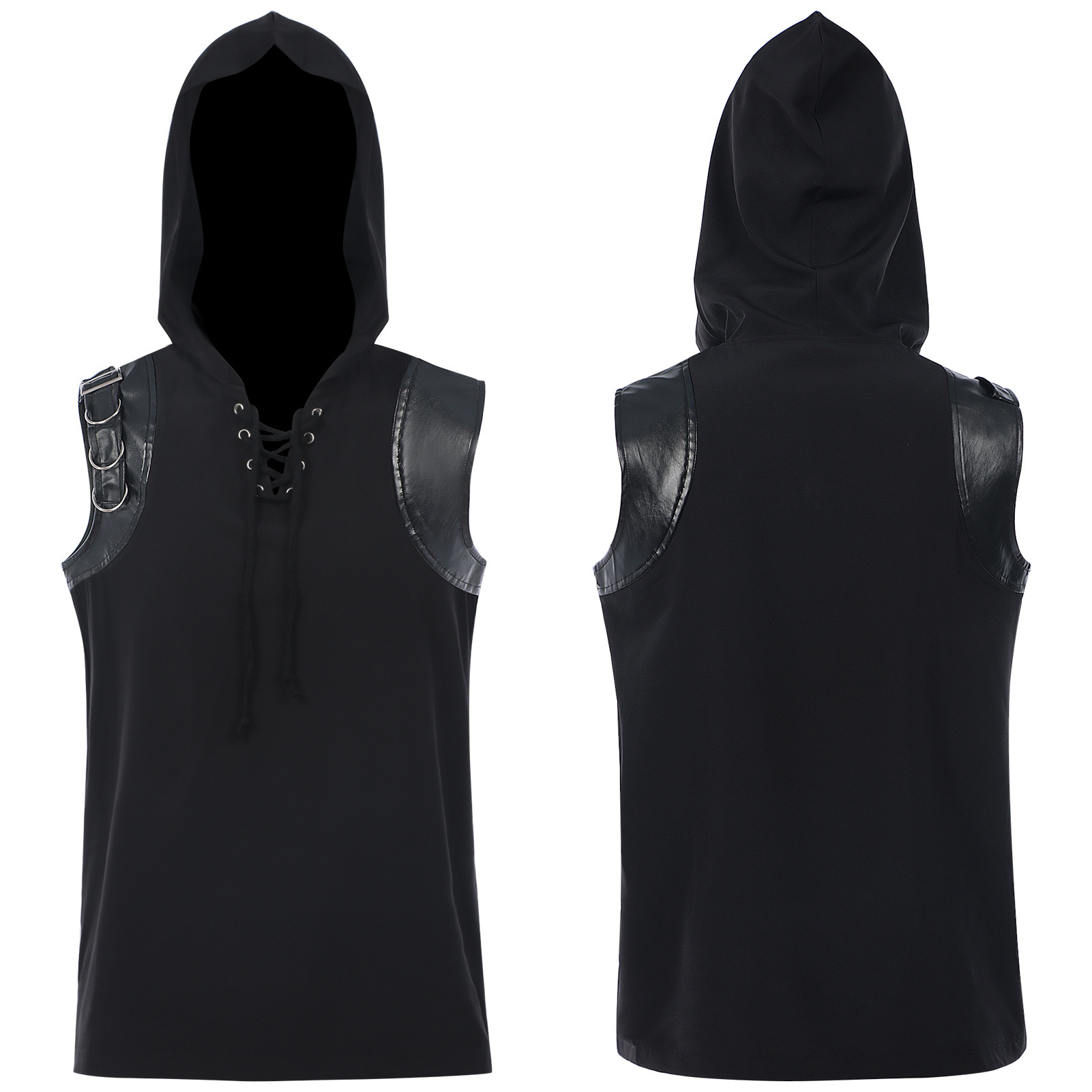 Męskie średniowieczne koszule  – Medieval Gothic Lace Up Pirate Shirt recenzja i cena