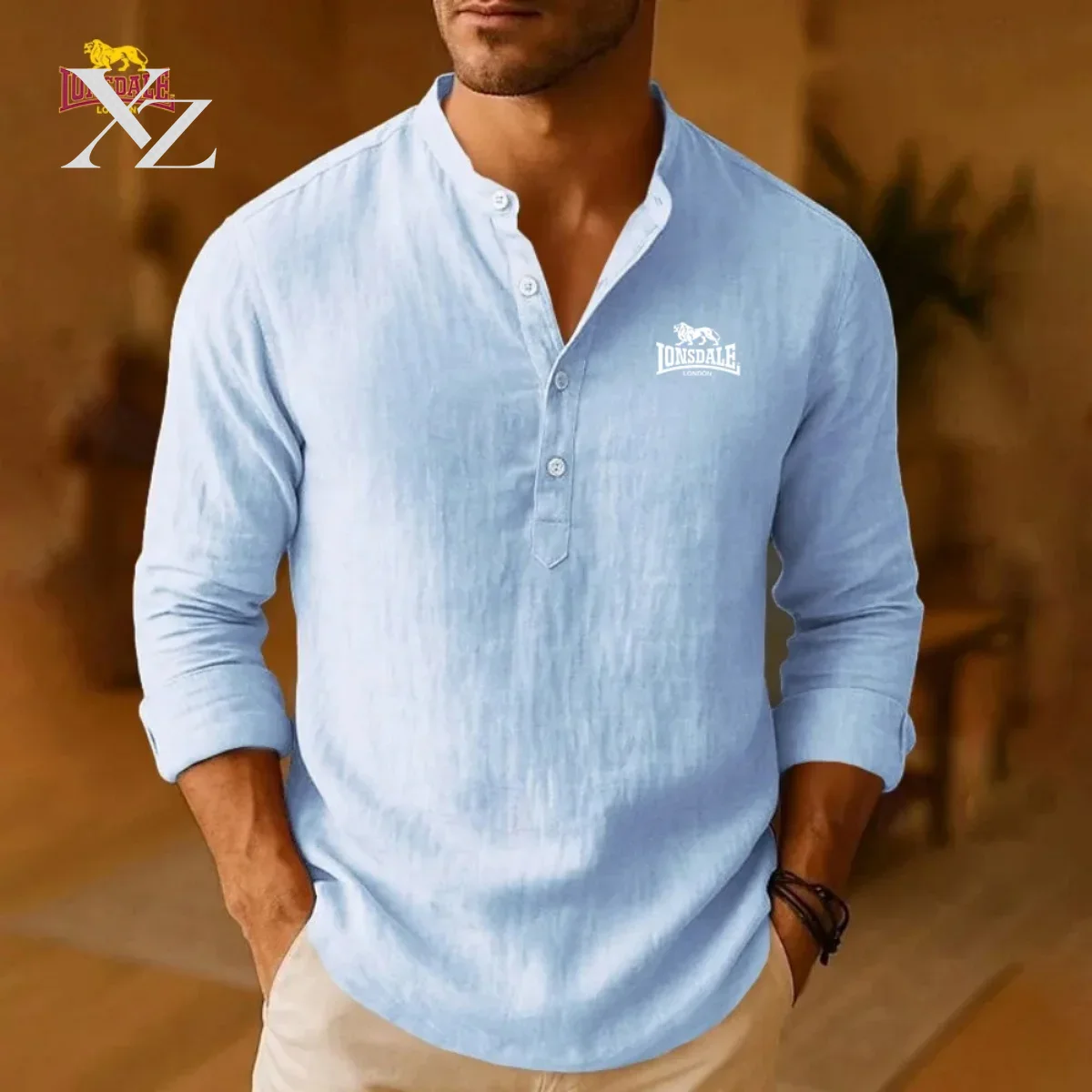 LONSDALE – nowa kolekcja męski – Mens Linen Shirt Long Sleeve recenzja i cena