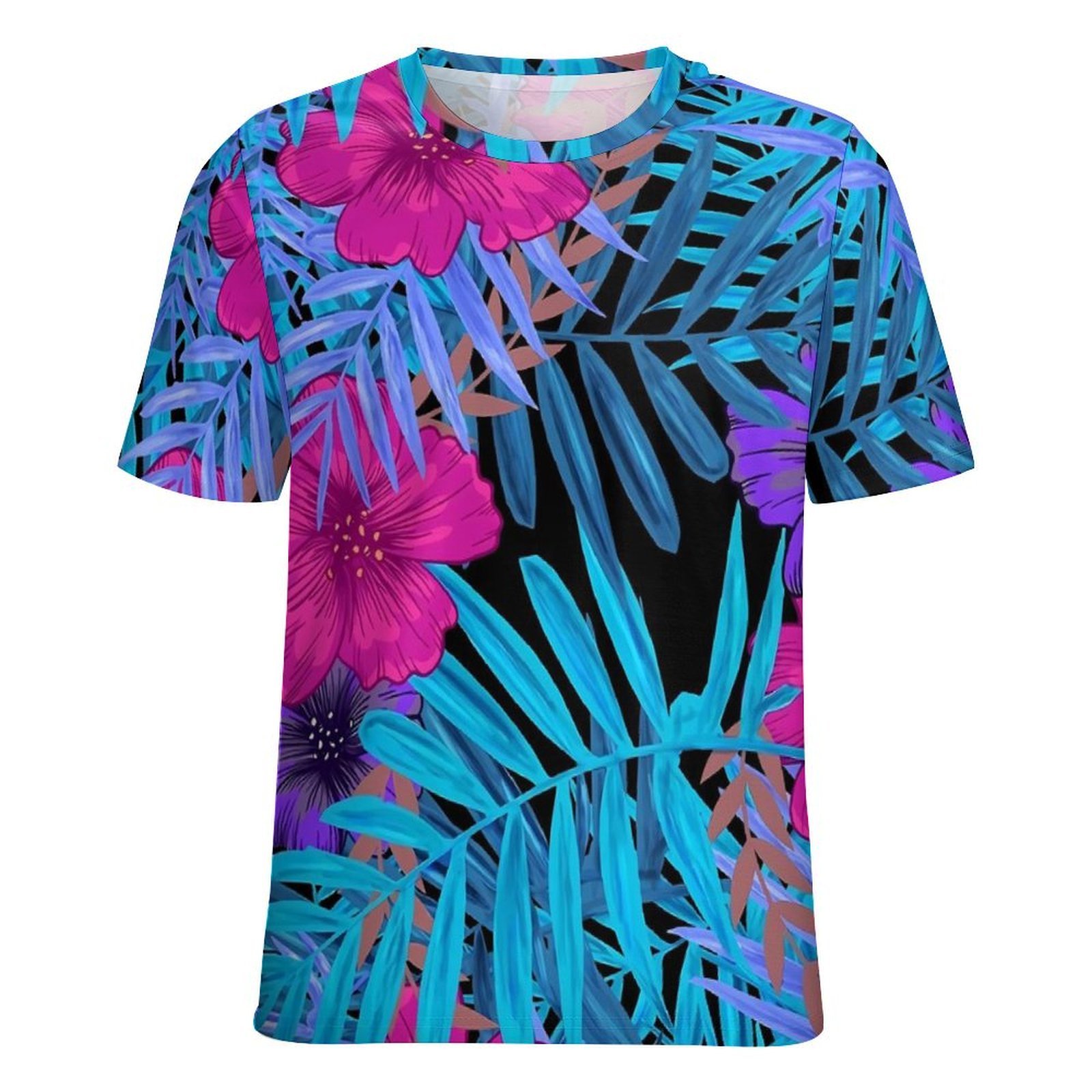 Luźna koszulka T-shirt z tropi – Vintage Hawaiian Floral Shirt recenzja i cena