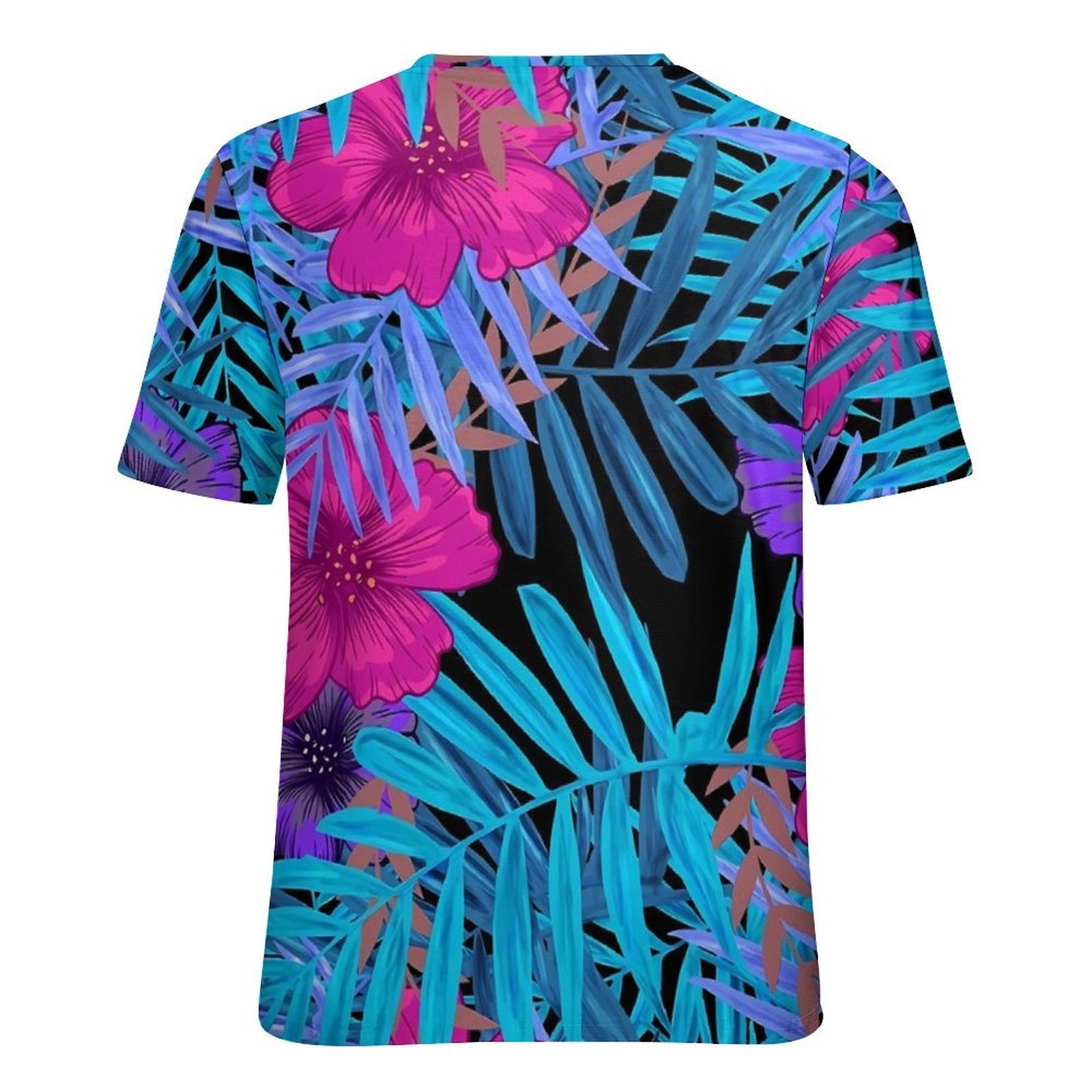 Luźna koszulka T-shirt z tropi – Vintage Hawaiian Floral Shirt recenzja i cena
