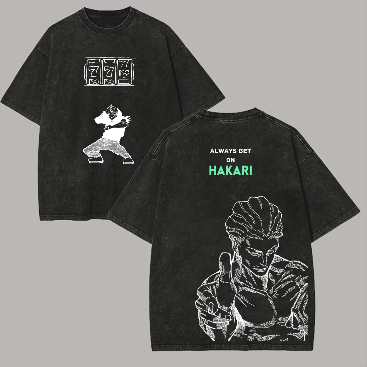 Koszulka Jujutsu Kaisen Hakari – Acid Wash Vintage Graphic T Shirt recenzja i cena